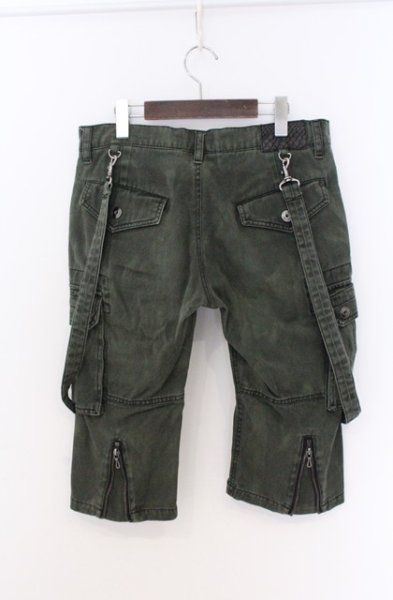 画像3: FUGA / サスペンダー付きショートカーゴパンツ 46 カーキ O-26-04-08-020-FU-pa-YM-OS (3)