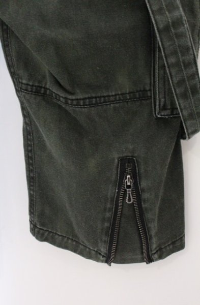 画像4: FUGA / サスペンダー付きショートカーゴパンツ 46 カーキ O-26-04-08-020-FU-pa-YM-OS (4)