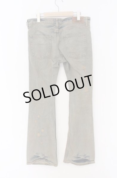 画像4: goa / ヴィンテージウォッシュダメージフレアデニムパンツ 32 アース O-26-04-08-021-go-pa-YM-OS (4)