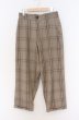 画像1: Casper John / クロップドタータンワイドパンツ L ベージュ O-26-04-08-023-Ca-pa-YM-OS (1)