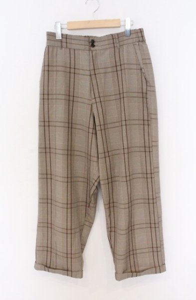画像1: Casper John / クロップドタータンワイドパンツ L ベージュ O-26-04-08-023-Ca-pa-YM-OS (1)