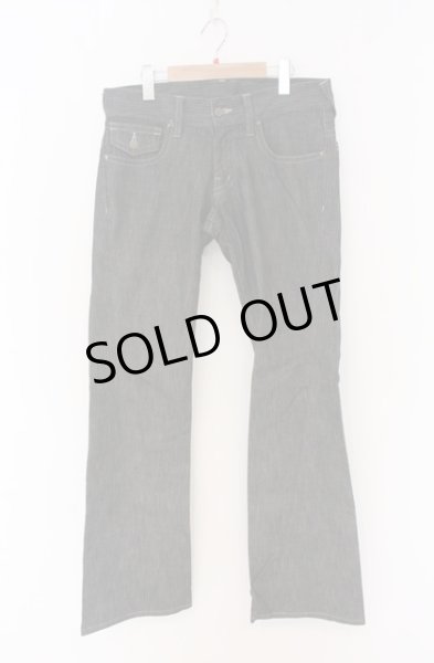 画像1: TORNADO MART / ハウンズトゥースストライプフレアパンツ M グレー O-26-04-08-024-TO-pa-YM-OS (1)