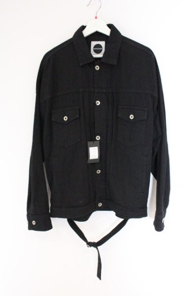 画像1: Moonage Devilment / ×EGO TRIPPING　Embroidery Over Denim ジャケット 46 ブラック O-26-04-11-001-Mo-ja-YM-OS (1)