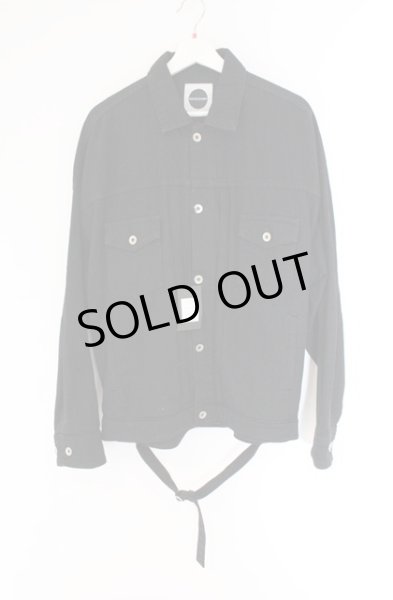 画像1: Moonage Devilment / ×EGO TRIPPING　Embroidery Over Denim ジャケット 46 ブラック O-26-04-11-001-Mo-ja-YM-ZT271 (1)