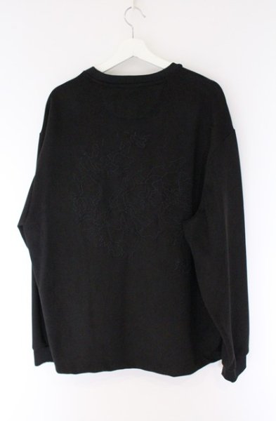 画像3: ZARA / エンボロイダリーフェイクスウェードプルオーバー EU XL ブラック O-26-04-11-003-ZA-ts-YM-OS (3)