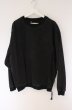 画像1: ZARA / 裾ZIPユーズドダメージプルオーバー EU XL ブラック O-26-04-11-006-ZA-to-YM-OS (1)