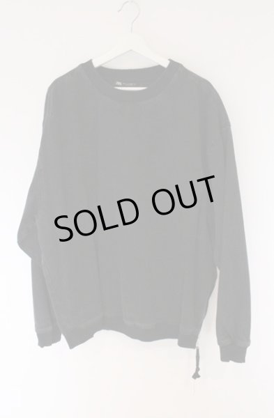 画像1: ZARA / 裾ZIPユーズドダメージプルオーバー EU XL ブラック O-26-04-11-006-ZA-to-YM-ZT118 (1)