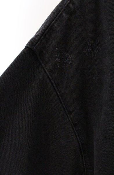 画像4: ZARA / 裾ZIPユーズドダメージプルオーバー EU XL ブラック O-26-04-11-006-ZA-to-YM-OS (4)