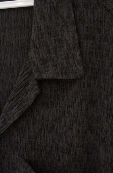 画像2: ZARA / 開き襟フクレシャツ XL グレー O-26-04-11-007-ZA-sh-YM-OS (2)