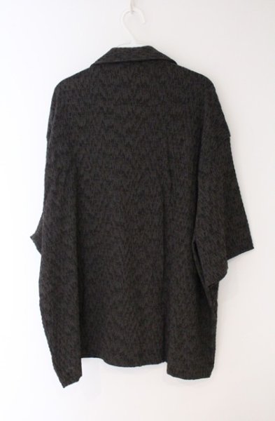 画像3: ZARA / 開き襟フクレシャツ XL グレー O-26-04-11-007-ZA-sh-YM-OS (3)