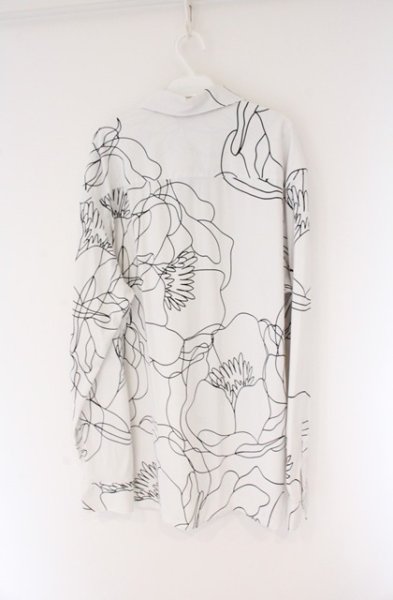 画像3: ZARA / レギュラーフィットストレッチ総柄シャツ EU　XL ホワイト O-26-04-11-013-ZA-sh-YM-OS (3)
