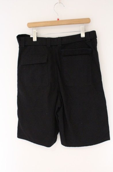 画像2: ZARA / ベルト付きワイドショートデニムパンツ EU 42 ブラック O-26-04-11-017-ZA-pa-YM-OS (2)