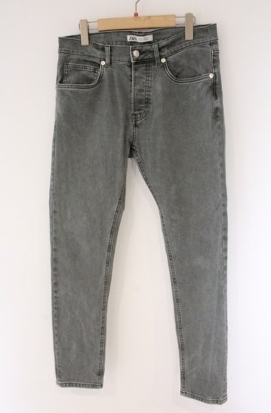 画像1: ZARA / スキニーデニムパンツ EU 40 グレー O-26-04-11-021-ZA-pa-YM-OS (1)