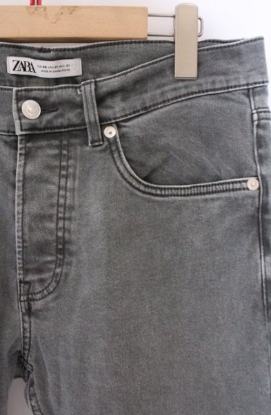 画像2: ZARA / スキニーデニムパンツ EU 40 グレー O-26-04-11-021-ZA-pa-YM-OS (2)