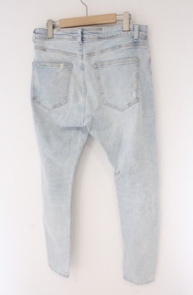 画像4: ZARA / ストレッチダメージスキニーデニムパンツ EU 42 ライトインディゴ O-26-04-11-022-ZA-pa-YM-OS (4)