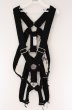 画像1: el conductorH / Ribbon Mixed Tweed Parachute ハーネス  ブラック O-26-04-11-025-el-0-YM-OS (1)