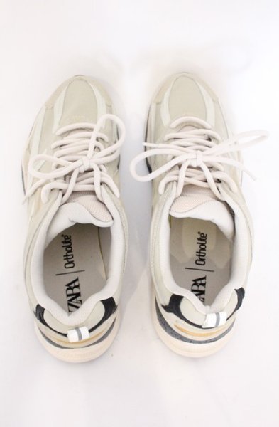 画像5: ZARA / ハイテクスニーカー 28.5cm グレージュ O-26-04-11-026-ZA-sho-YM-OS (5)