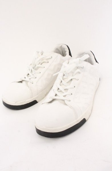 画像1: ZARA / エンボスロウスニーカー 28.5cm ホワイト O-26-04-11-027-ZA-sho-YM-OS (1)