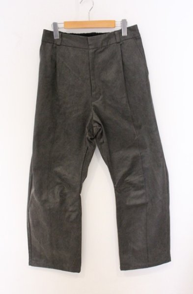 画像1: NO ID. / コーティングツイルコクーントラウザーズパンツ 2 グレー O-26-04-20-028-NO-pa-YM-OS (1)