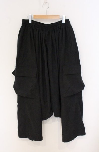 画像1: NO ID. BLACK / サルエルカーゴトラウザーズパンツ 2 ブラック O-26-04-20-031-NO-pa-YM-OS (1)