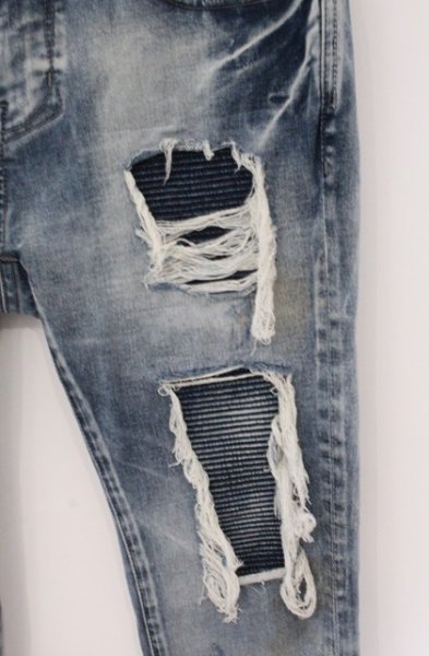 画像3: CIVARIZE / Tearing 蛇腹リメイクスキニーデニムパンツ 42 インディゴ O-26-04-20-035-CI-pa-YM-OS (3)