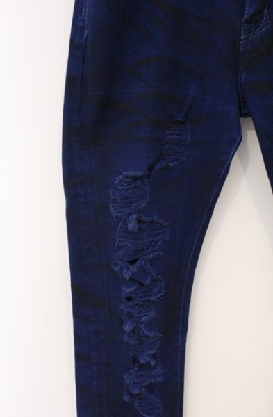 画像2: CIVARIZE / Tearコーティング吹き付け加工デニムパンツ 46 ブルー O-26-04-20-036-CI-pa-YM-OS (2)