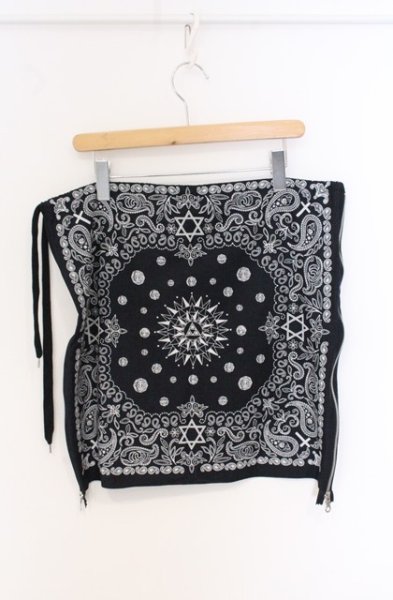 画像3: NO ID. BLACK / MYE DOコラボバンダナスカート  ブラック O-26-04-20-038-NO-0-YM-OS (3)