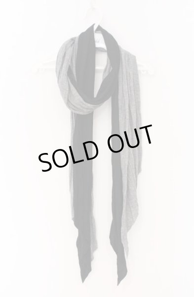 画像1: MIDAS / レイヤードストール  ブラックｘグレー O-26-04-20-039-MI-0-YM-OS (1)