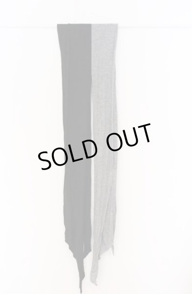 画像2: MIDAS / レイヤードストール  ブラックｘグレー O-26-04-20-039-MI-0-YM-OS (2)