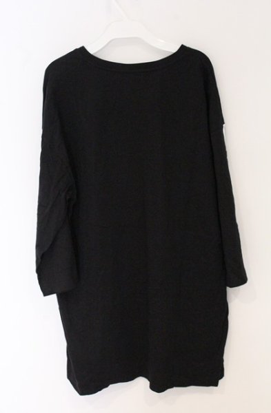 画像3: NO ID. BLACK / モールスプリント七分袖BIGプルオーバー ONE ブラック O-26-04-20-008-NO-to-YM-OS (3)