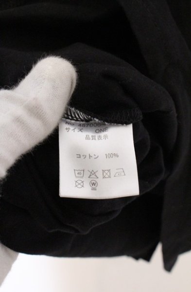 画像4: NO ID. BLACK / モールスプリント七分袖BIGプルオーバー ONE ブラック O-26-04-20-008-NO-to-YM-OS (4)