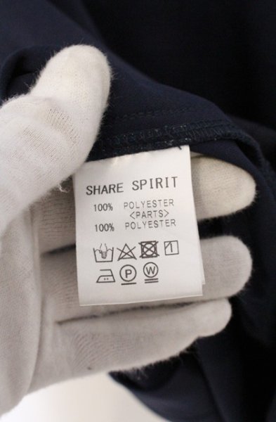 画像4: SHARE SPIRIT / 別注サテントラックジャケット S ネイビー O-26-04-20-001-SH-ja-YM-OS (4)