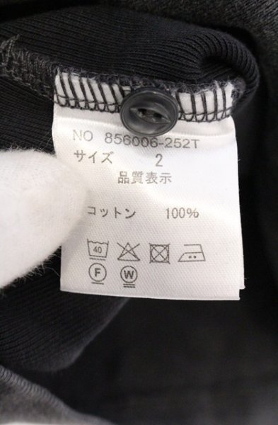 画像4: NO ID. / フライスヘンリーVネック Tシャツ 2 グレー O-26-04-20-011-NO-ts-YM-OS (4)