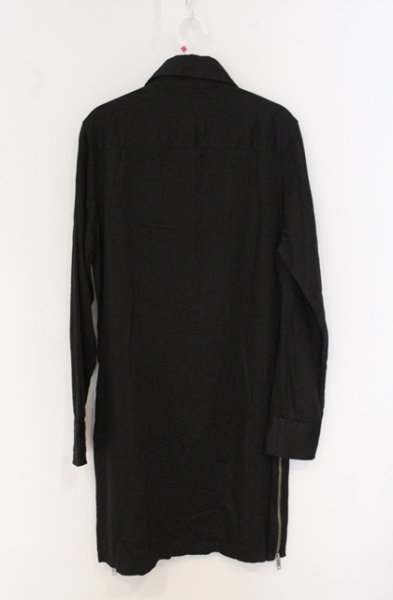 画像3: SEANA / 裾ZIPロングシャツ L ブラック O-26-04-20-015-SE-sh-YM-OS (3)