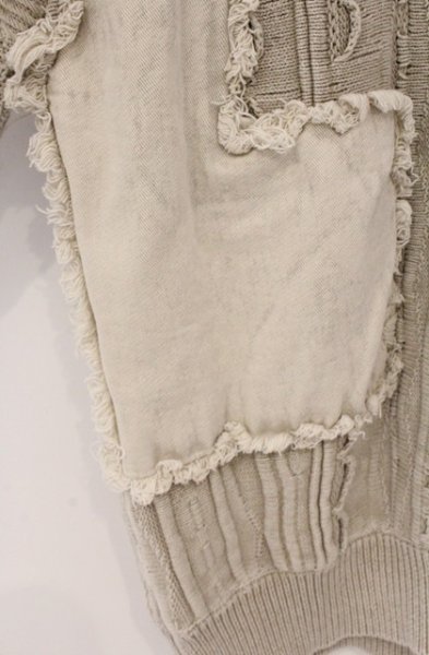 画像3: ZARA / オーバーリペアケーブル編みクルーネックプルオーバー EU M ライトベージュ O-26-04-20-018-ZA-to-YM-OS (3)