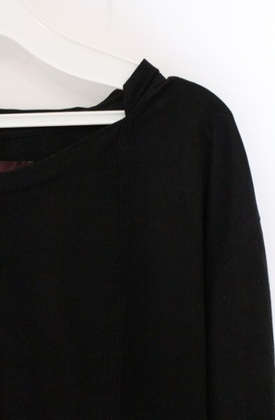 画像2: SEANA / スウェードライクカットソー L ブラック O-26-04-20-020-SE-to-YM-OS (2)