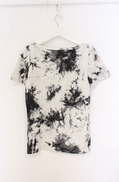 画像3: SEANA / ムラ染め総柄Tシャツ L ホワイトｘグレー O-26-04-20-021-SE-ts-YM-OS (3)