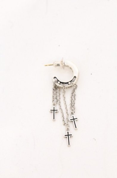 画像1: Justin Davis / DANGLING CROSS ピアス  シルバー O-26-05-02-029-Ju-ac-YM-OS (1)