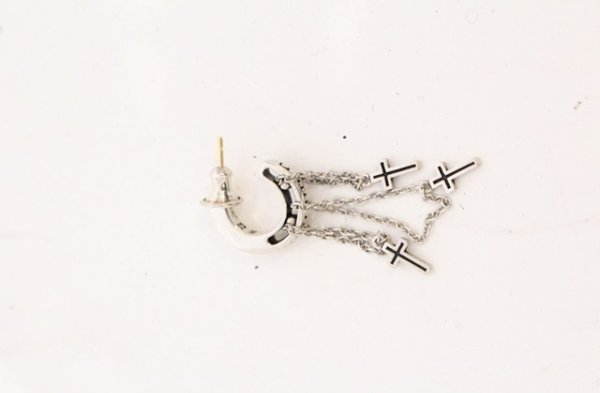画像2: Justin Davis / DANGLING CROSS ピアス  シルバー O-26-05-02-029-Ju-ac-YM-OS (2)