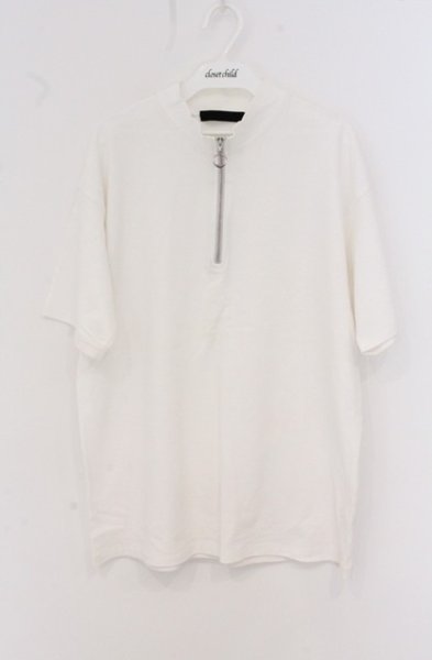 画像1: FUGA / ハーフZIP Tシャツ 44 ホワイト O-26-05-02-005-FU-ts-YM-OS (1)