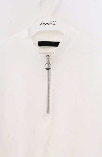 画像2: FUGA / ハーフZIP Tシャツ 44 ホワイト O-26-05-02-005-FU-ts-YM-OS (2)