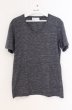 画像1: Zero by TORNADO MART / VネックボーダーTシャツ M ブルーグレー O-26-05-02-008-Ze-ts-YM-OS (1)