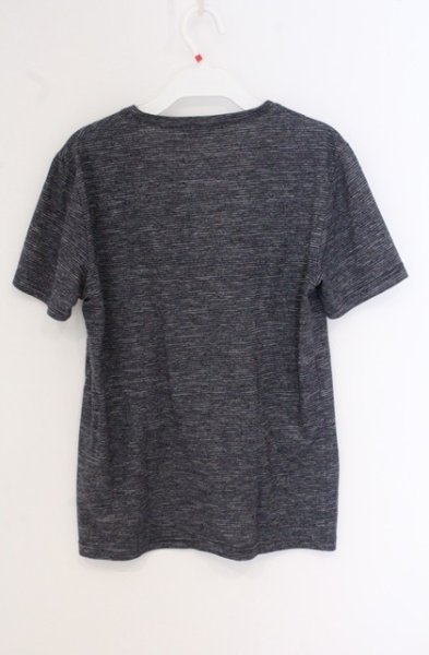 画像3: Zero by TORNADO MART / VネックボーダーTシャツ M ブルーグレー O-26-05-02-008-Ze-ts-YM-OS (3)