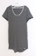 画像1: NO ID. BLACK / C天竺ボーダーラウンドU/N　Tシャツ 1 グレーｘブラック O-26-05-02-010-NO-ts-YM-OS (1)