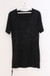 画像1: SCHLUSSEL / シャドープリントTシャツ 2 ブラック O-26-05-02-014-SC-ts-YM-OS (1)