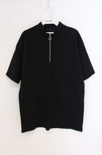 画像1: FUGA / ハーフZIP Tシャツ 44 ブラック O-26-05-02-018-FU-ts-YM-OS (1)
