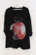 画像1: NO ID. / PARADISE LOSTプリントBIG Tシャツ ONE ブラック O-26-05-02-019-NO-ts-YM-OS (1)