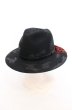 画像1: Roen / DIRTCOAT HAT ハット  ブラックｘレッド O-26-05-02-025-Ro-za-YM-OS (1)