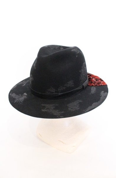 画像1: Roen / DIRTCOAT HAT ハット  ブラックｘレッド O-26-05-02-025-Ro-za-YM-OS (1)