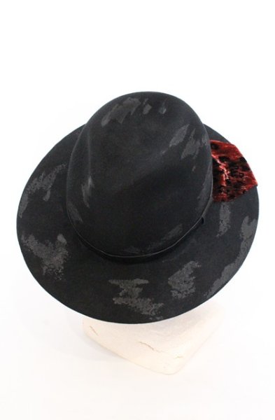 画像2: Roen / DIRTCOAT HAT ハット  ブラックｘレッド O-26-05-02-025-Ro-za-YM-OS (2)